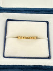 Anillo Cubano Oro amarillo 18k / Talla 7 / 1,29 Gr