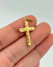 Dije cruz cristo Oro amarillo 18k 0,46 Gr / 2,8 Cm