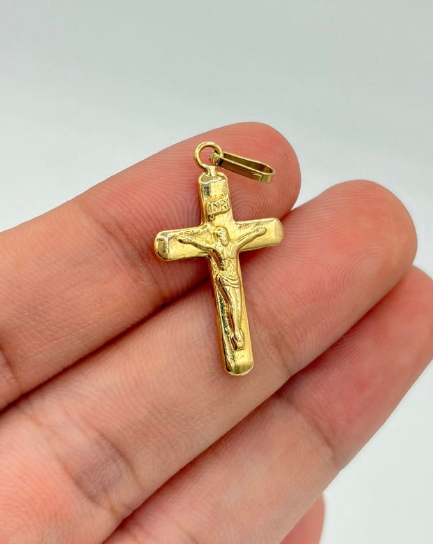 Dije cruz cristo Oro amarillo 18k 0,46 Gr / 2,8 Cm