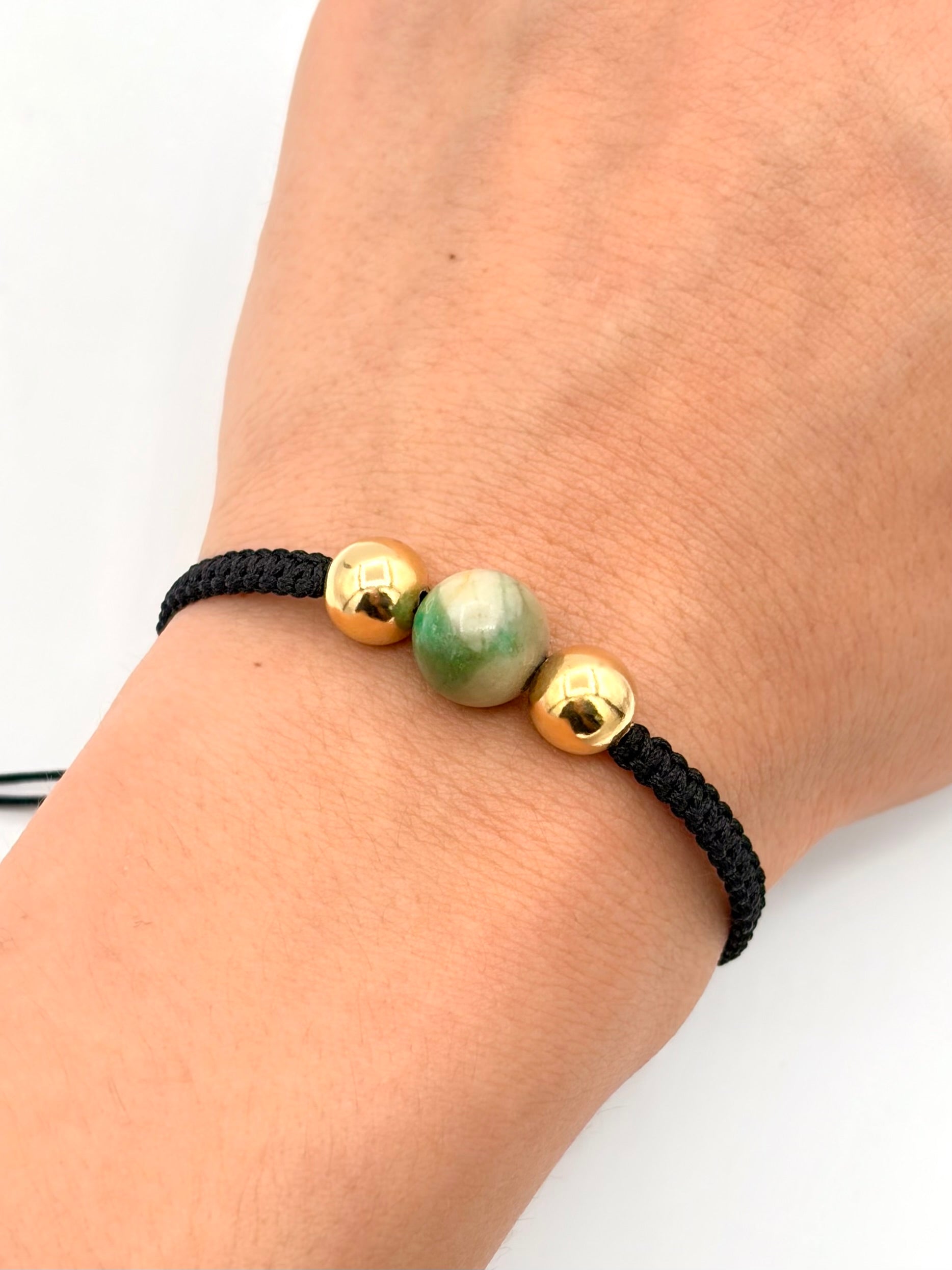 Pulsera tejida 2BL #7 murralla  Oro amarillo 18k 0,63 Gr