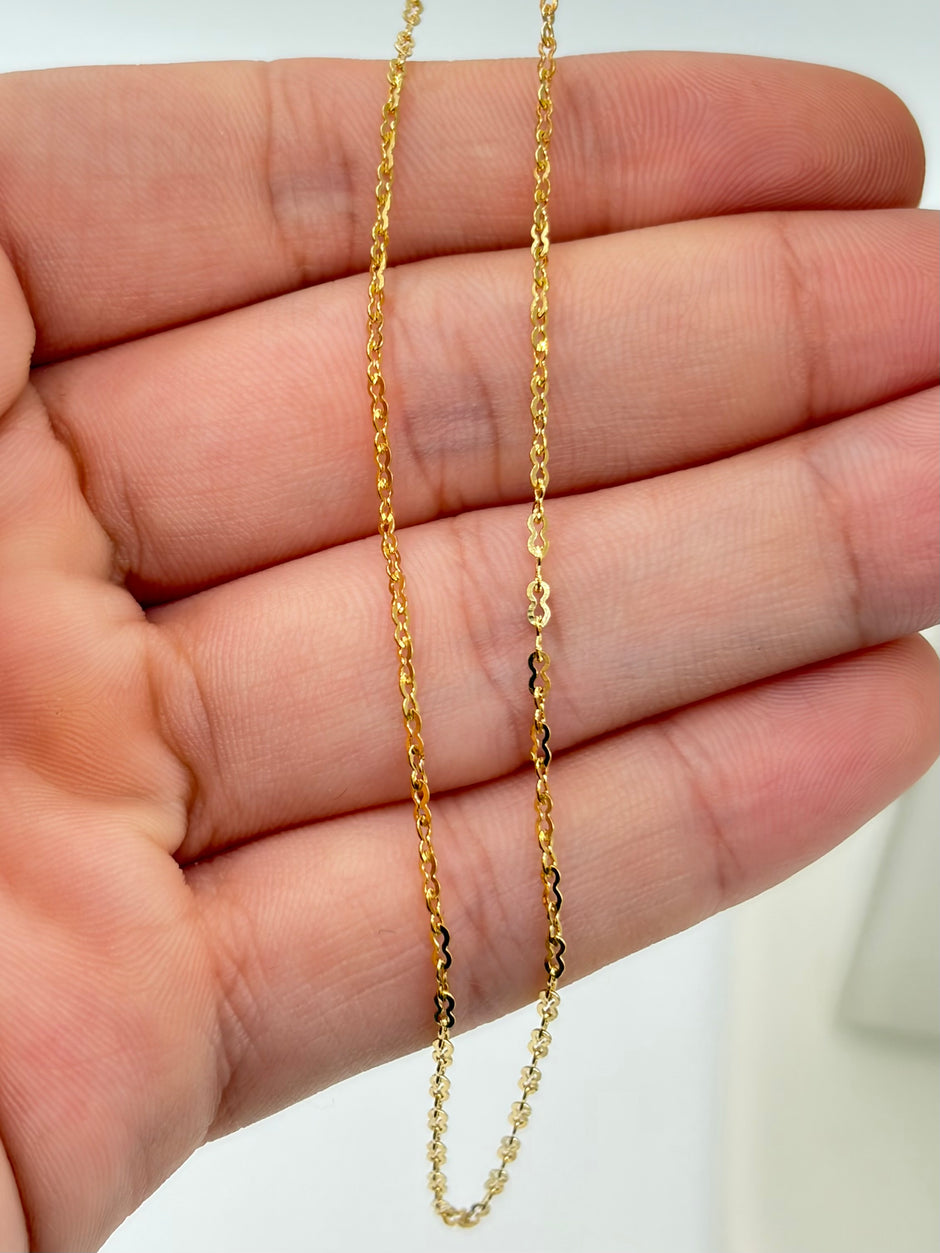 Cadena It mini infinito Oro amarillo 18k 1,77 Gr / 1 mm / 50 Cm