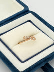 Anillo Infinito circones  Oro rosa 18k / Talla 6 / 1,28 Gr