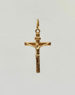 Dije cruz cristo mediano Oro amarillo 18k 0,77 Gr / 2,9 Cm