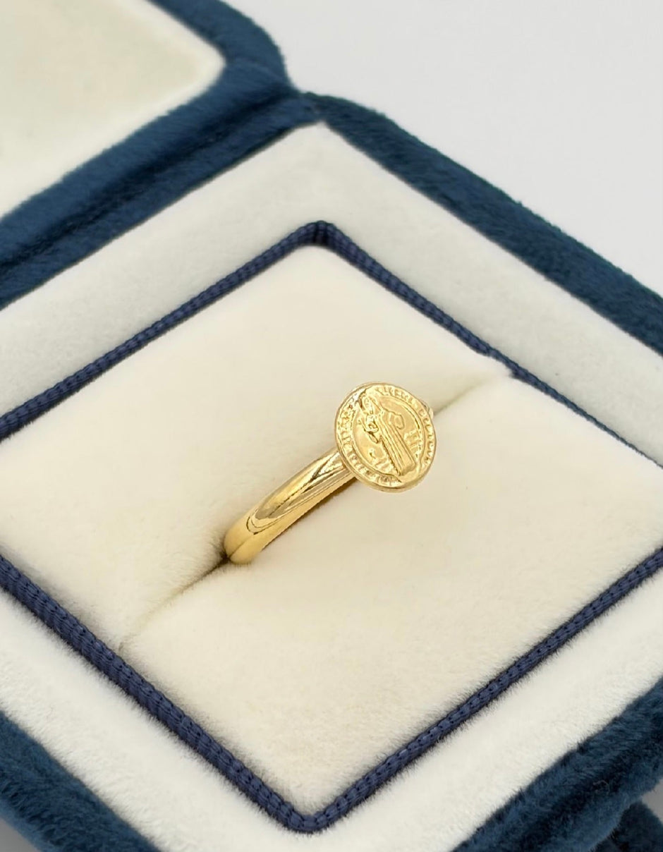 Anillo San benito  Oro amarillo 18k / Talla 5 / 1 Gr