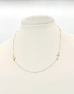 Cadena It tipo denario con balineria lisa Oro amarillo 18k 2,01 Gr / 1,0 mm / 40 Cm