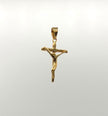 Dije Cruz cristo Oro amarillo 18k 1,08 Gr / 1,5 Cm