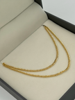 Cadena It cubana Oro amarillo 18k 2,64 Gr / 2 mm / 45 Cm