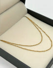 Cadena It Singapur Oro amarillo 18k 1,10 Gr / 1,0 mm / 50 Cm