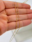 Cadena It singapur espejo Oro amarillo 18k 1,41 Gr / 1 mm / 45 Cm