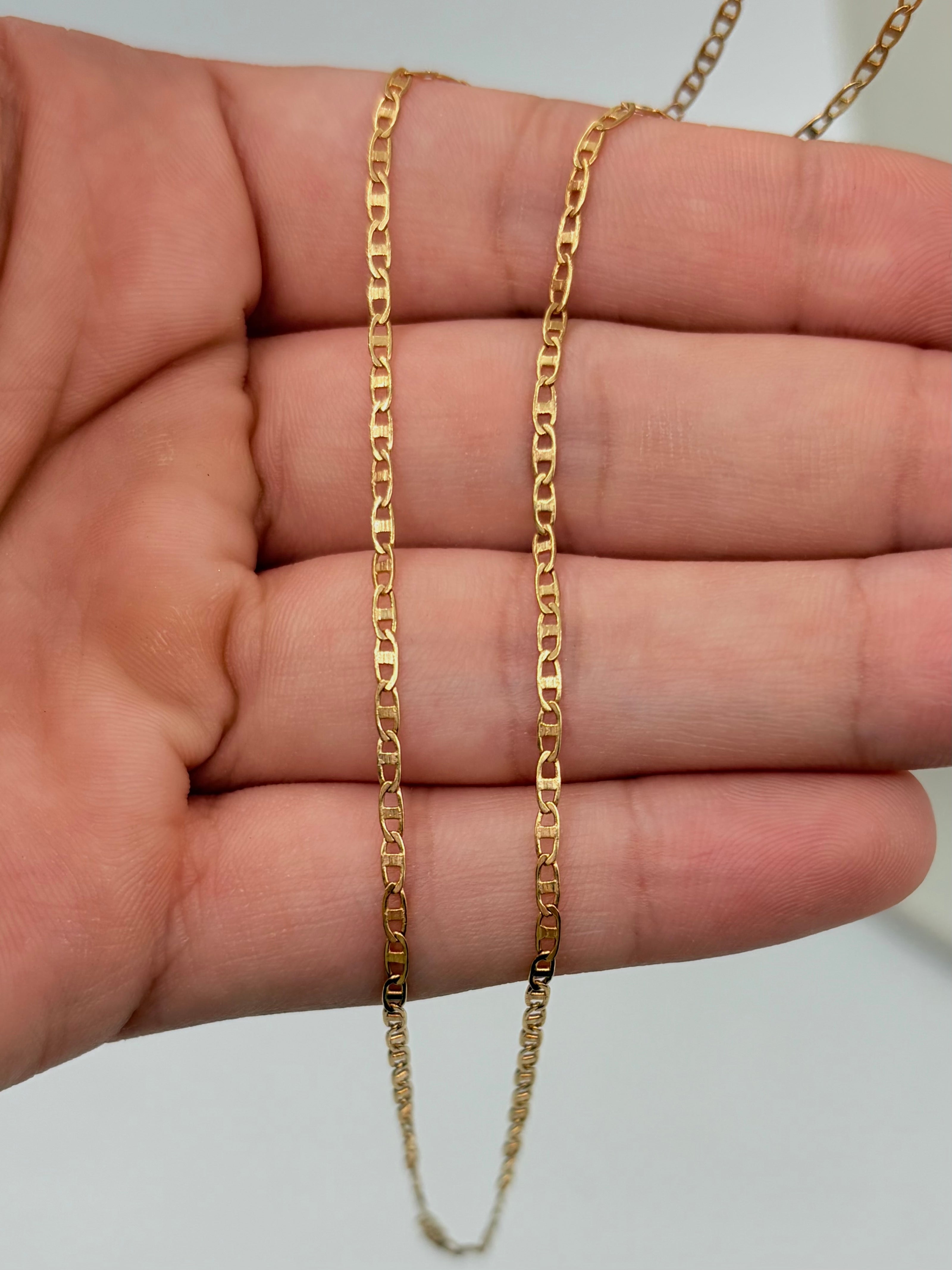 Cadena It Plana Oro amarillo 18k +1 / 3,41 Gr / 1,1 mm / 50 Cm