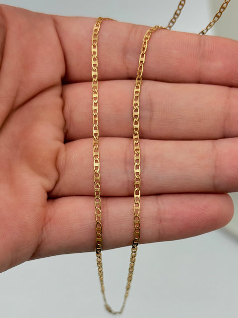 Cadena It Plana Oro amarillo 18k +1 / 3,41 Gr / 1,1 mm / 50 Cm