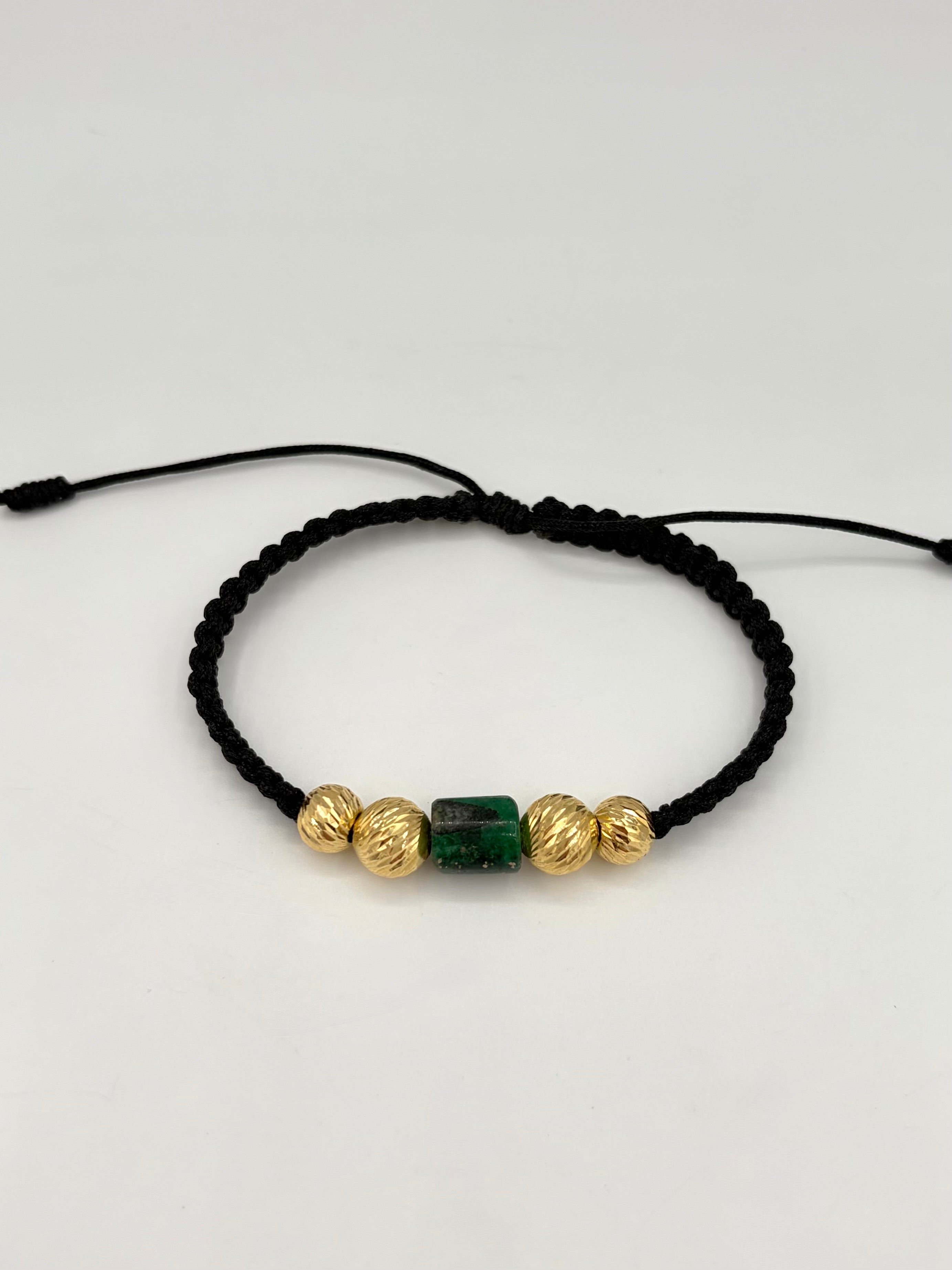 Pulsera tejida 2BD #8 2BD #7 murralla en medio  Oro amarillo 18k 1,08 Gr