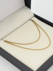 Cadena It espiga Oro amarillo 18k 2,56 Gr / 1,0 mm / 40 Cm