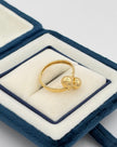 Anillo Tu y yo  Oro amarillo 18k / Talla 6 / 1,56 Gr