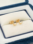 Topos Lunas lisas delgadas Oro amarillo 18k 0,63 Gr / 1 mm