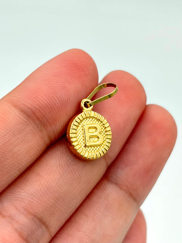 Dije Inicial B Oro amarillo 18k 0,68 Gr / 1 Cm