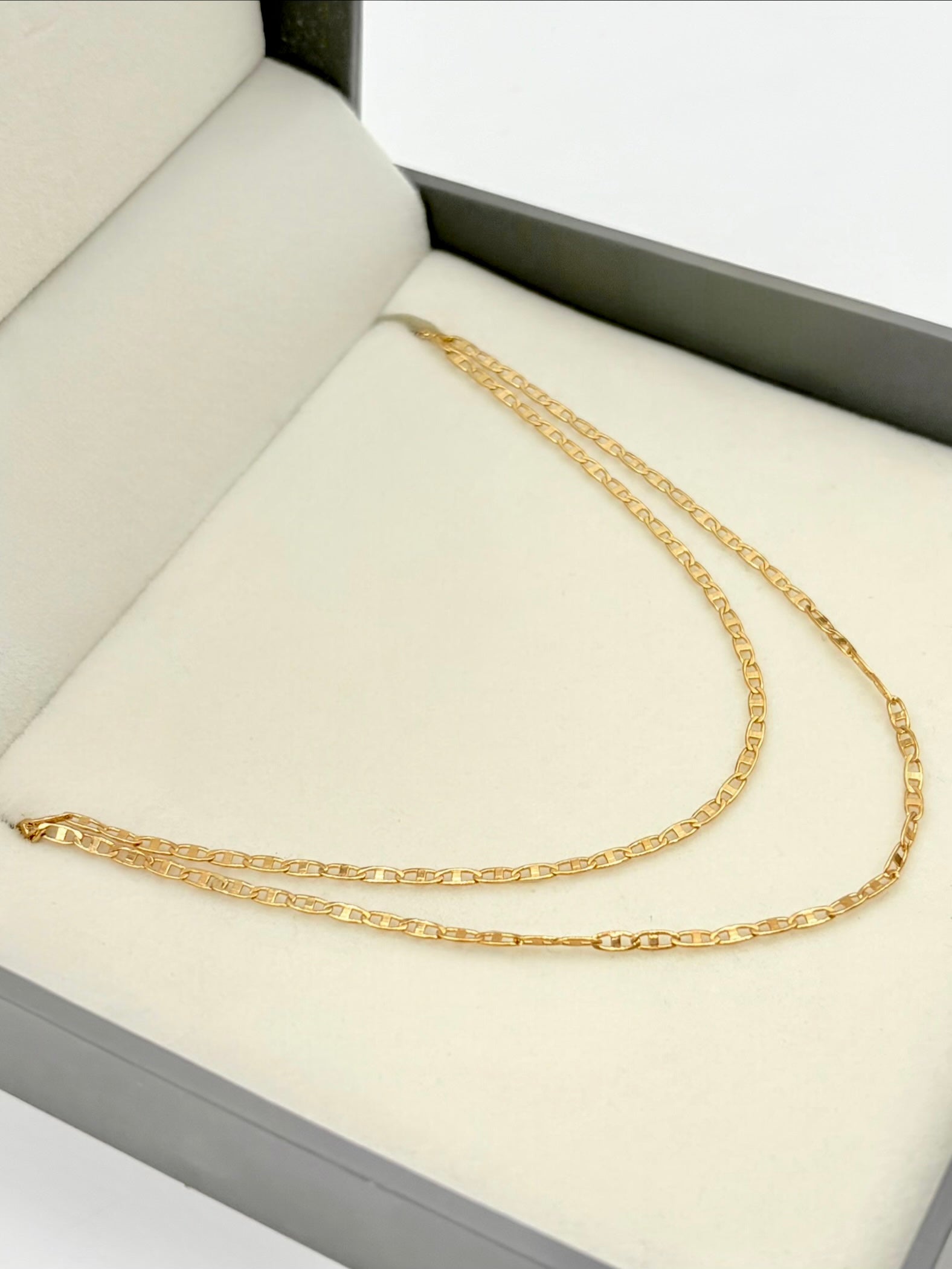 Cadena It Plana Oro amarillo 18k +1 / 3,41 Gr / 1,1 mm / 50 Cm