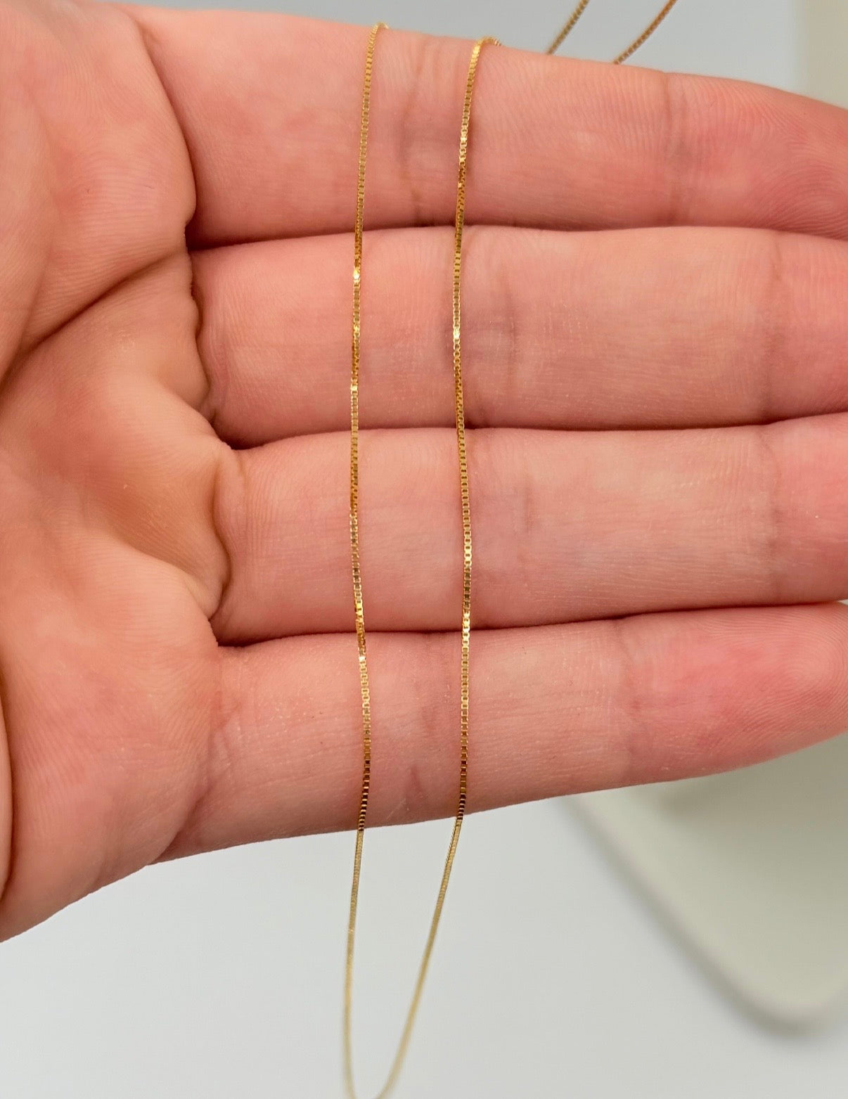 Cadena It mini veneciana Oro amarillo 18k 1,0 Gr / 1 mm / 50 Cm