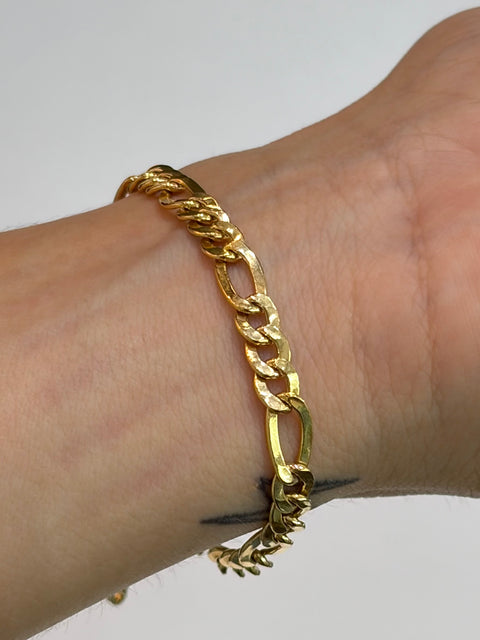 Pulso It 3x1 Oro amarillo 18k +1 / 4,71 Gr / 5 mm / 18,5 Cm