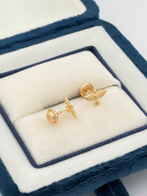 Topos aguila Oro amarillo 18k 0,72 Gr / 9 mm