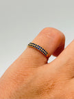 Anillo circones azules  Oro amarillo 18k / Talla 4/2 / 1,01 Gr