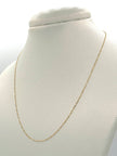Cadena It mini aro redondo aro ovalado Oro amarillo 18k 1,67 Gr / 1 mm / 50 Cm