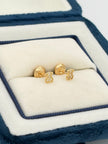 Topos osito circones blancos  Oro amarillo 18k 0,74 Gr / 4 mm
