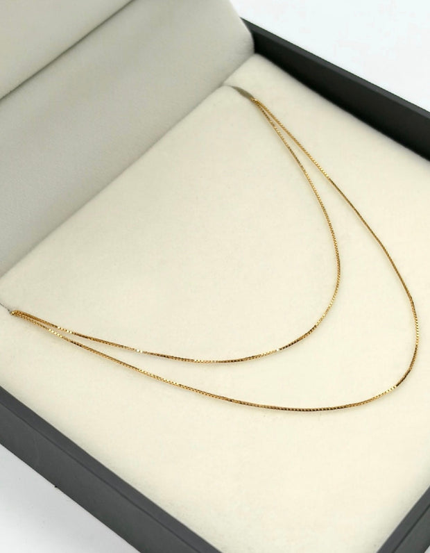 Cadena It mini veneciana Oro amarillo 18k +1 / 1,20 Gr / 1 mm / 45 Cm