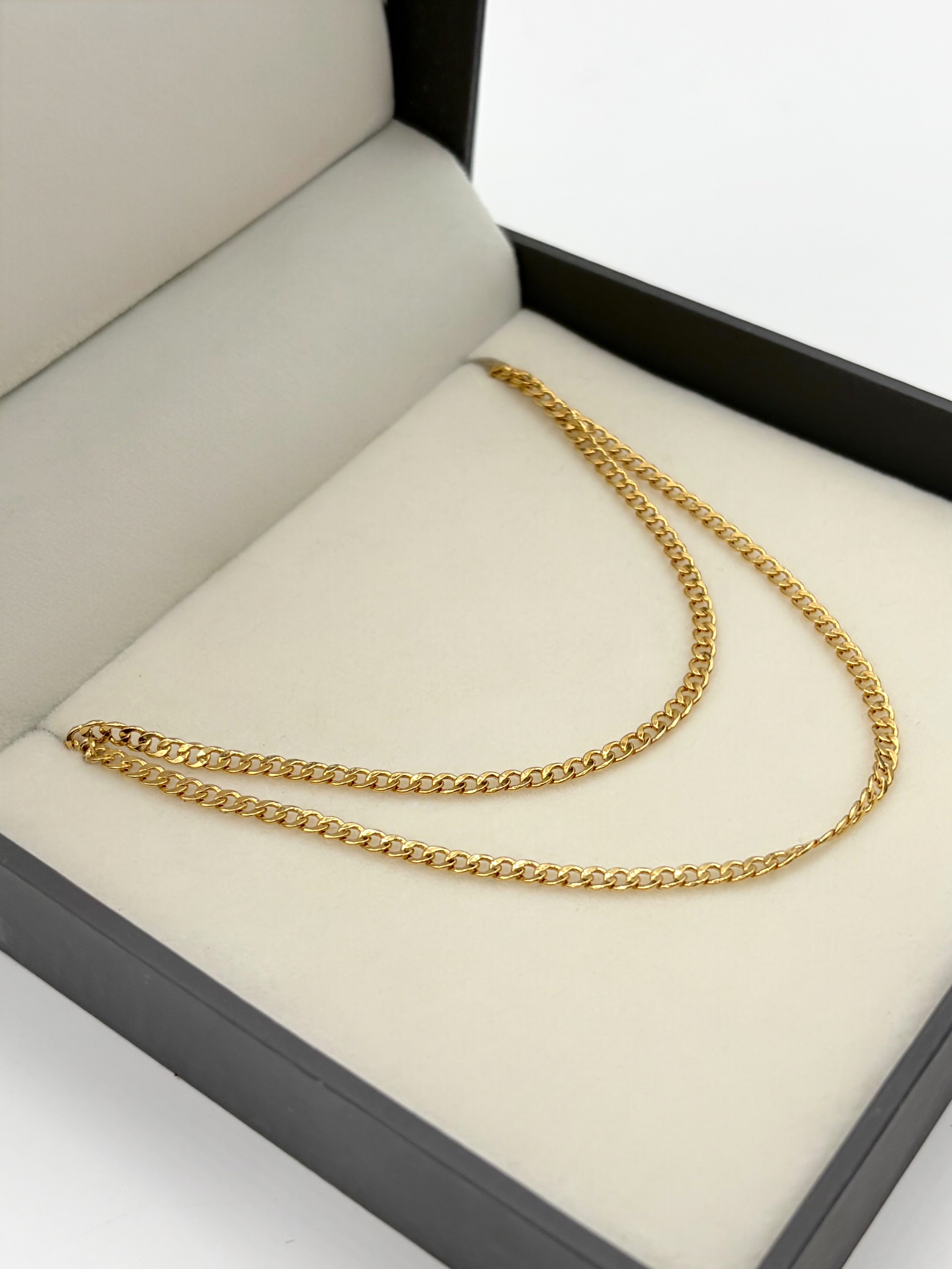 Cadena It Cubana Oro amarillo 18k 3,15 Gr / 2,3 mm / 60 Cm