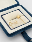 Topos Colgantes estrella dorada Oro amarillo 18k 0,78 Gr / 7 mm