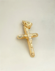 Dije Cruz cristo Oro amarillo 18k 0,62 Gr / 1,2 Cm