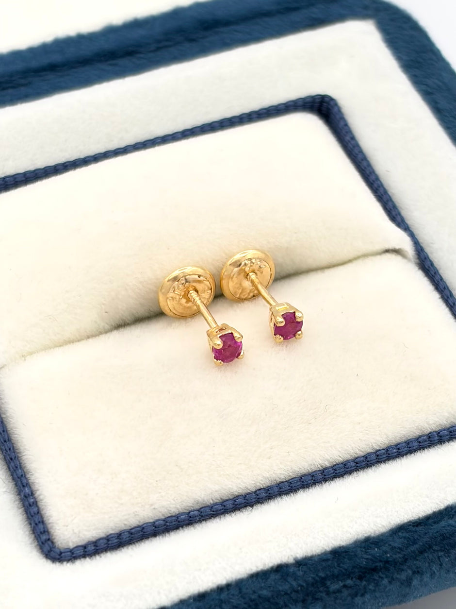 Topos rubi Oro amarillo 18k 0,60 Gr / 3 mm