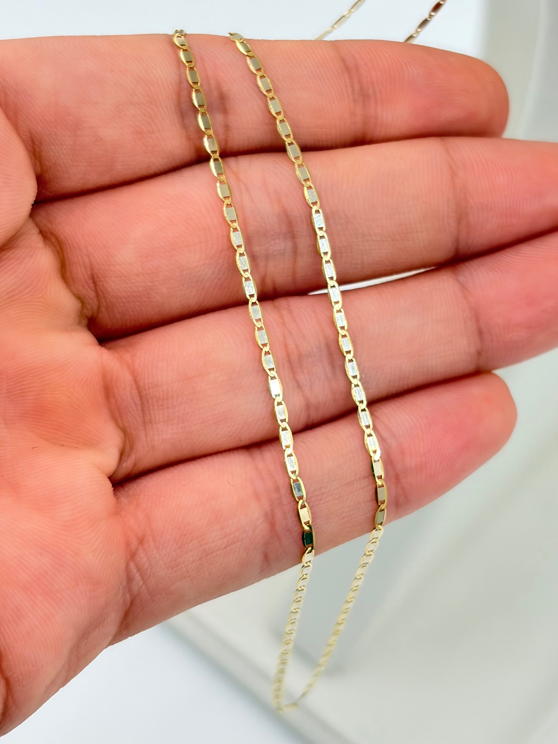 Cadena It plana lisa Oro amarillo 18k 1,47 Gr / 1 mm / 45 Cm