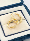 Candonga Melcocha punteada Oro amarillo 18k 1,95 Gr / 2 Cm