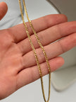 Cadena It cubana Oro amarillo 18k 2,64 Gr / 2 mm / 45 Cm