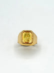 Anillo Troquelado virgen del carmen Oro amarillo 18k / Talla 9 / 3,59 Gr