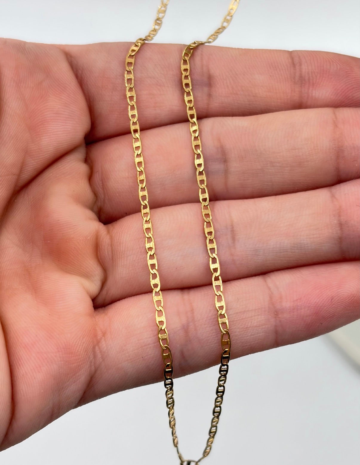 Cadena It Plana Oro amarillo 18k +1 / 2,76 Gr / 2,0 mm / 45 Cm