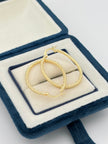 Candonga ovaladas punteadas Oro amarillo 18k 2,08 Gr / 2,6 Cm