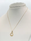 Cadena It aro seguido con dije corazon y infinito casting Oro amarillo 18k 2,96 Gr / 0,88 mm / 45 Cm