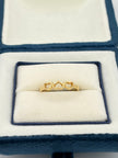 Anillo 3 Corazaones  Oro amarillo 18k / Talla 7 / 1,74 Gr