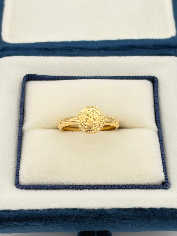 Anillo San benito  Oro amarillo 18k / Talla 6 / 1,12 Gr