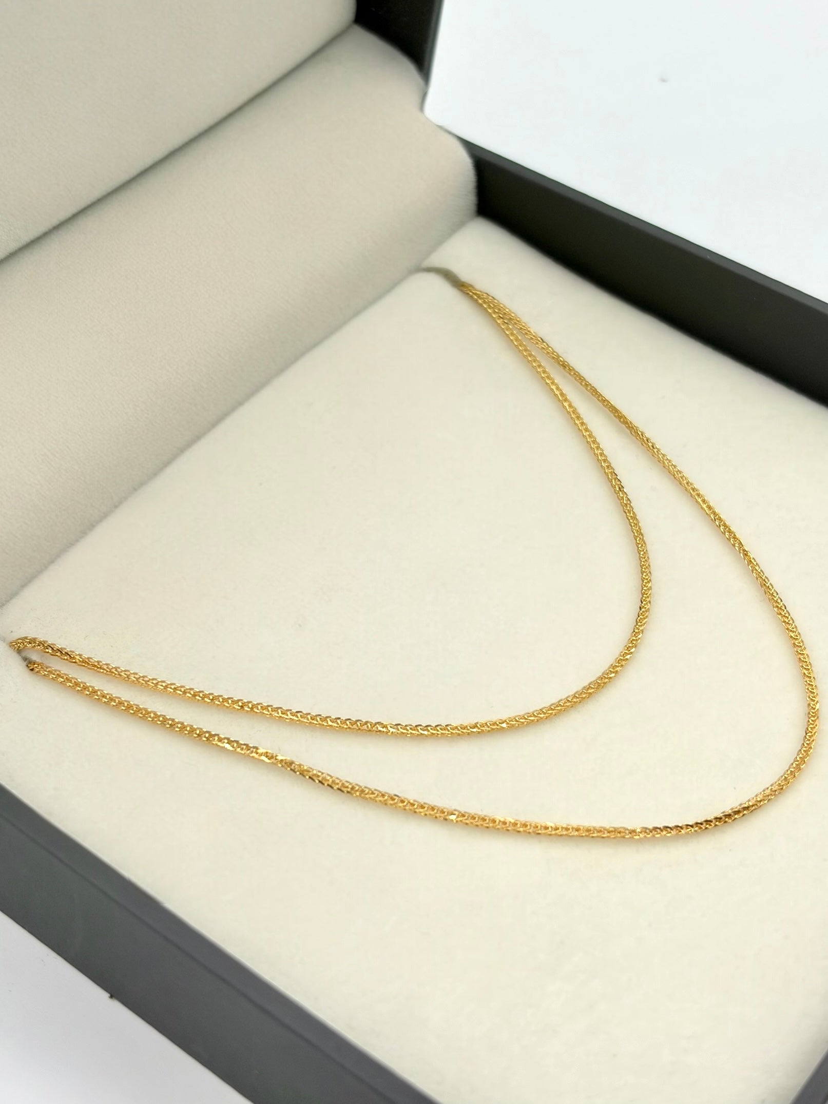 Cadena It mini franco Oro amarillo 18k 1,86 Gr / 1 mm / 50 Cm