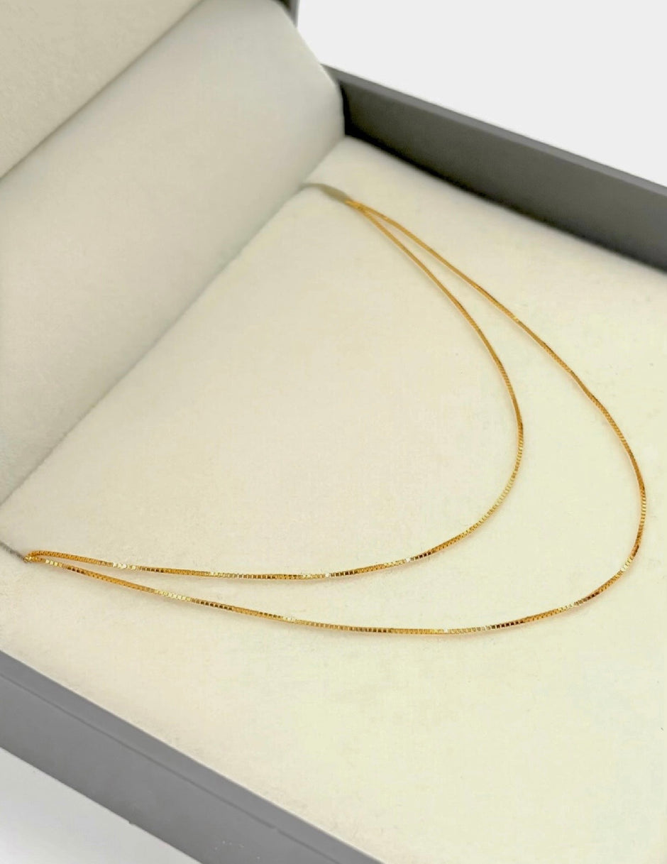 Cadena It mini veneciana Oro amarillo 18k +1 / 0,98 Gr / 1 mm / 50 Cm