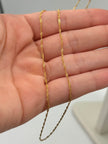 Cadena It singapur Oro amarillo 18k 1,65 Gr / 1 mm / 50 Cm