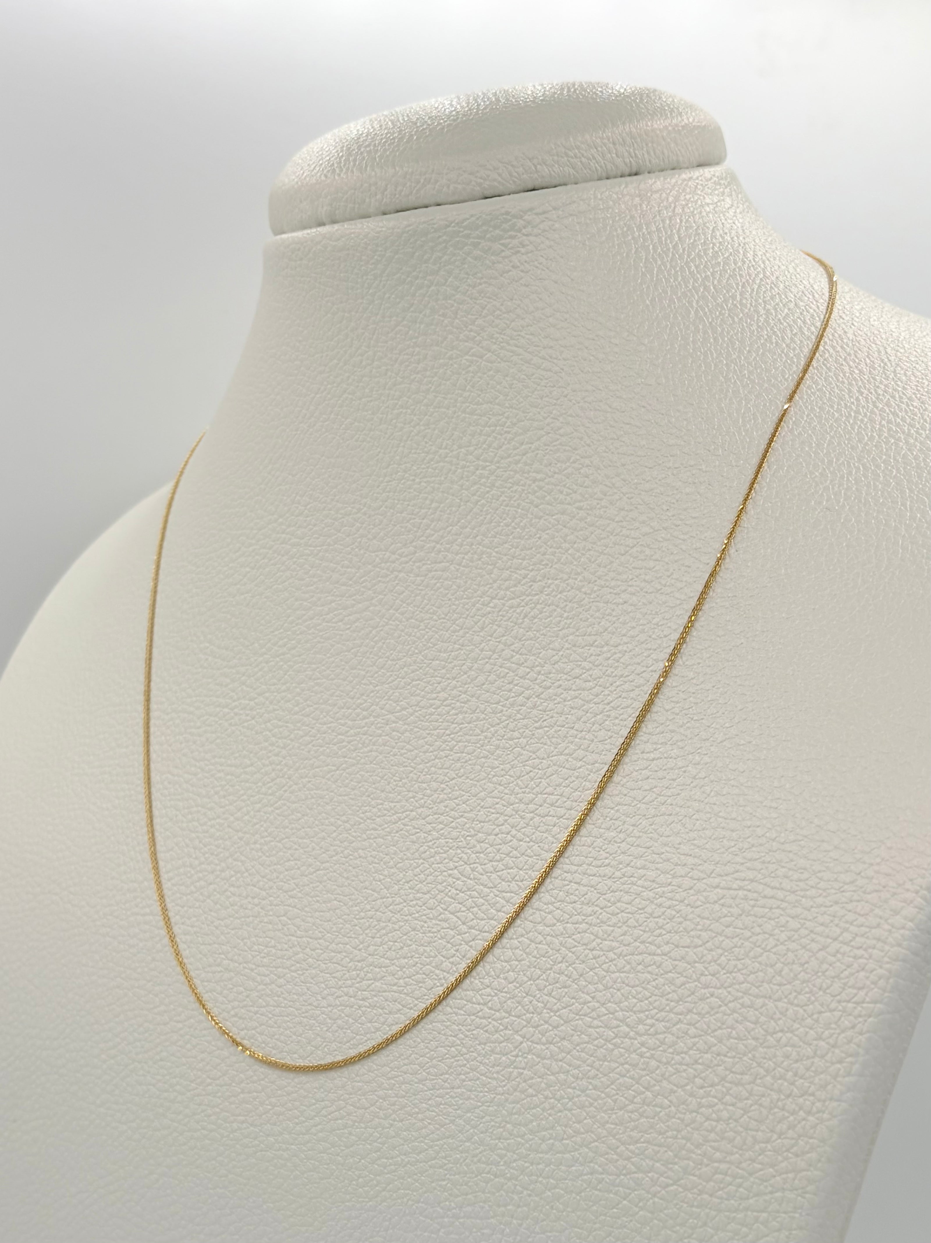 Cadena It mini franco Oro amarillo 18k 1,86 Gr / 1 mm / 50 Cm