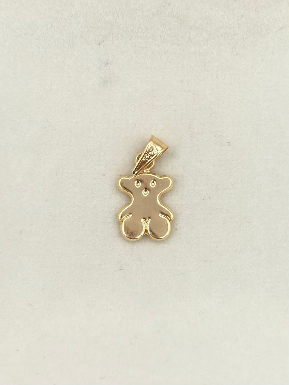 Dije oso ts Oro amarillo 18k 0,48 Gr / 6,8 mm / 2,0 Cm