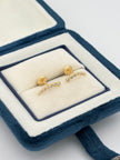 Topos circones blancos largos  Oro amarillo 18k 0,91 Gr / 2 mm