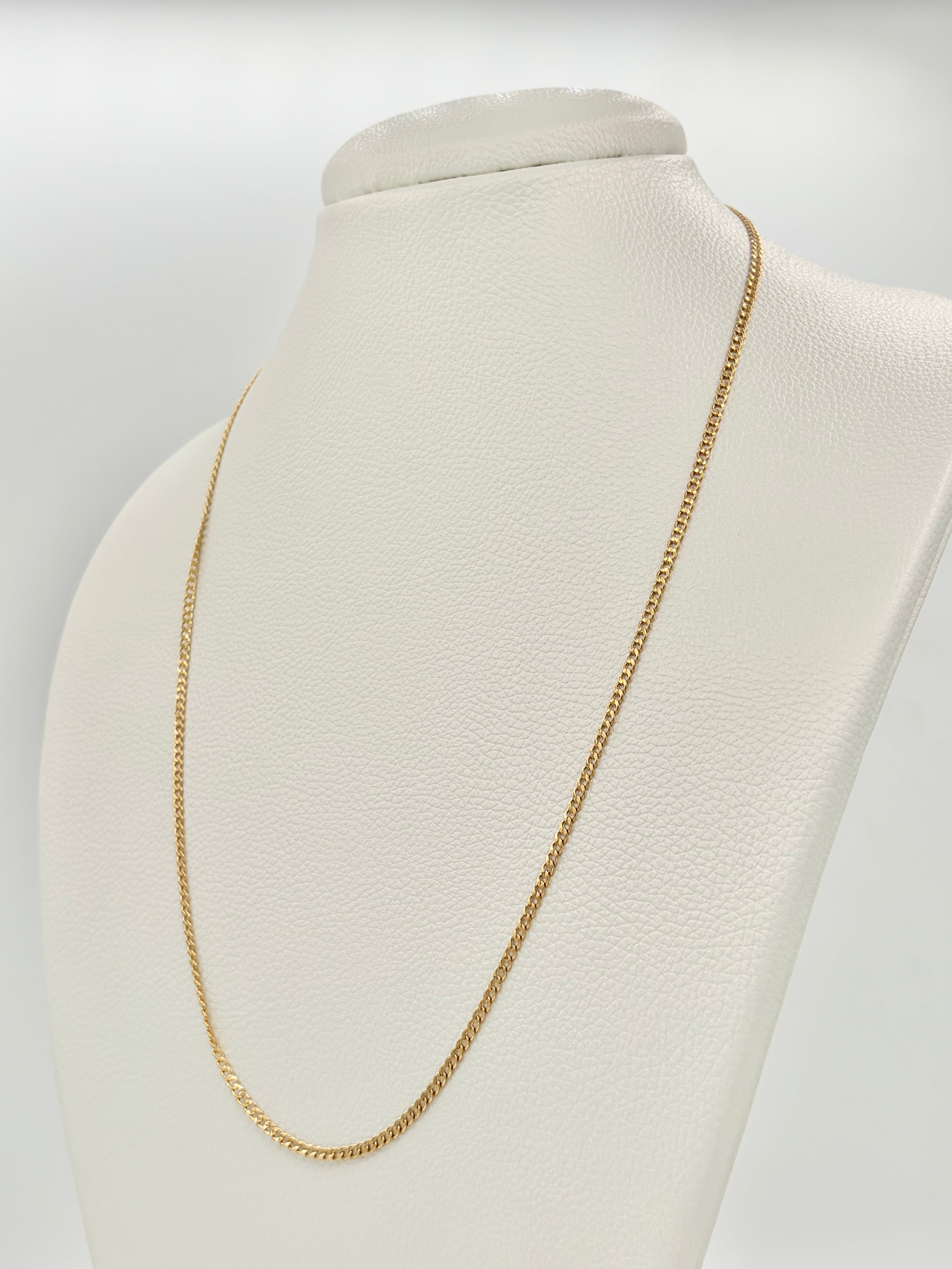 Cadena It Cubana Oro amarillo 18k 3,15 Gr / 2,3 mm / 60 Cm