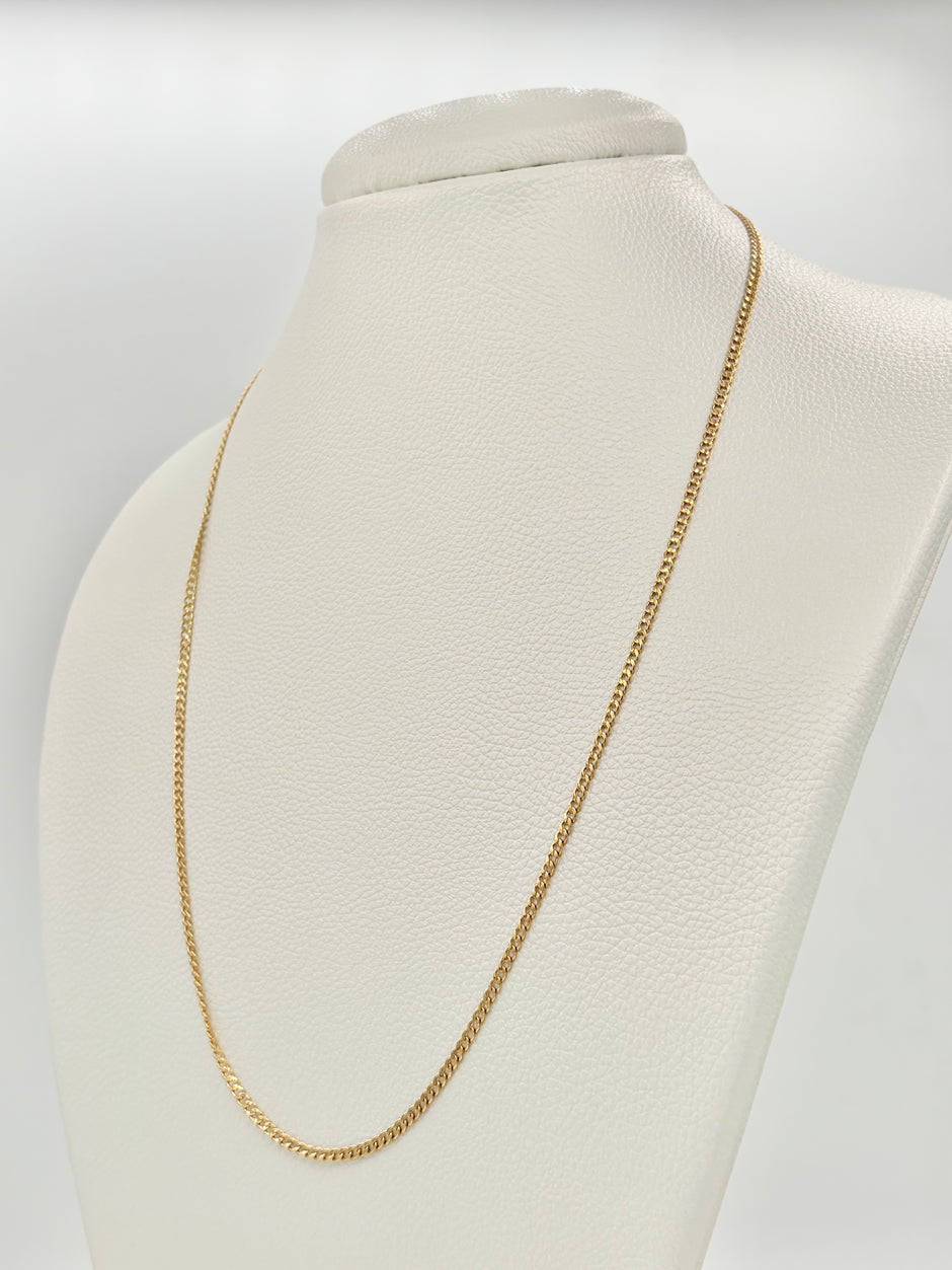 Cadena It Cubana Oro amarillo 18k 3,15 Gr / 2,3 mm / 60 Cm