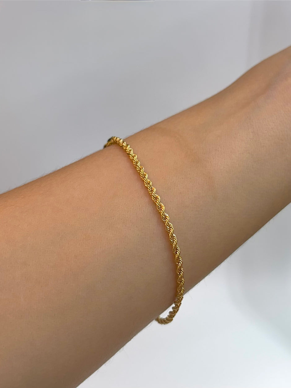 Pulso It lazo Oro amarillo 18k +1 / 1,40 Gr / 1,9 mm / 18 Cm